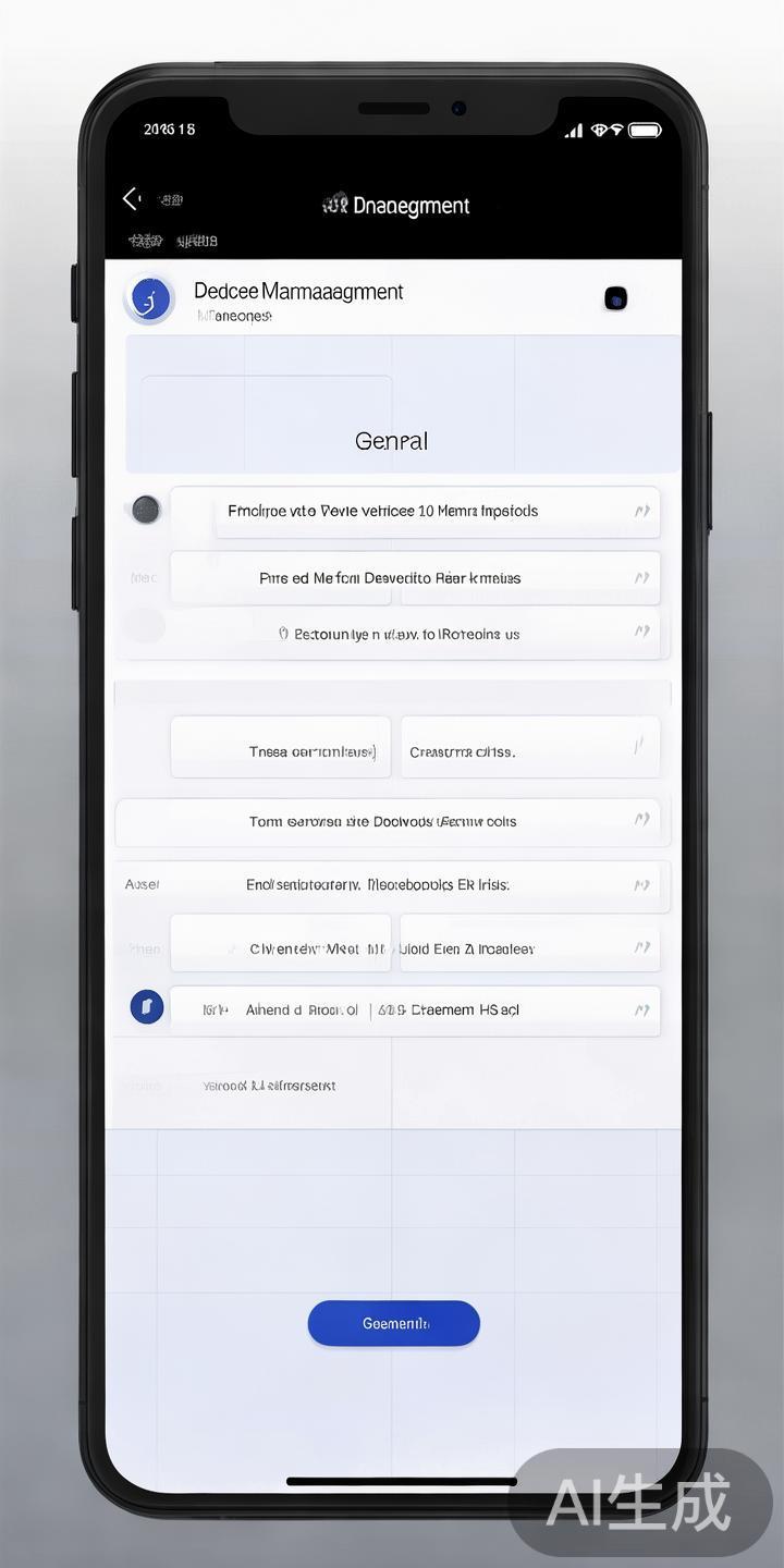 进入设备管理或描述文件页面
在“通用”菜单下，找